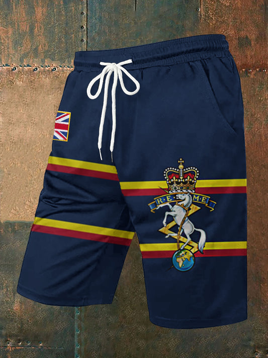 Men's Canada Day Badge Print Shorts