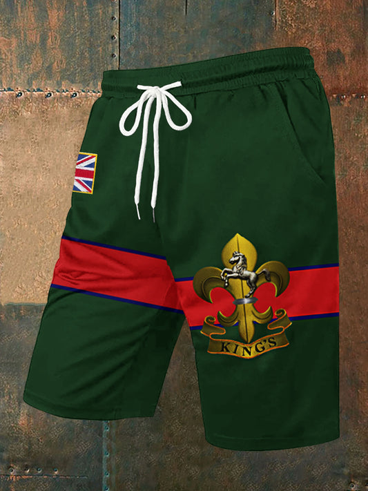 Men's Canada Day Badge Print Shorts