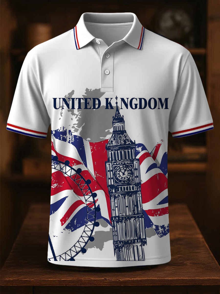 Men's United Kingdom Print Casual Top