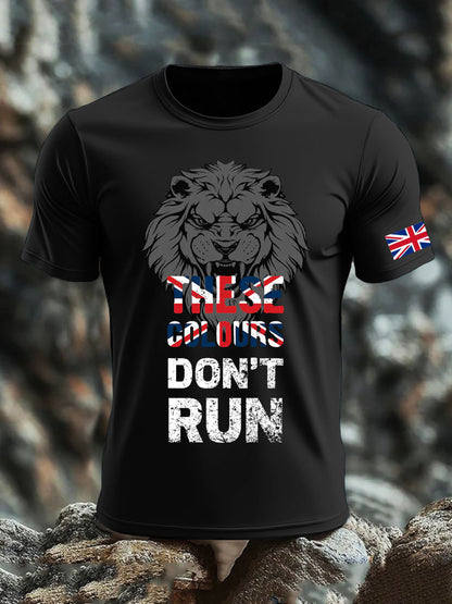 Men's UK Flag Pride Patriotic Printed T-shirt