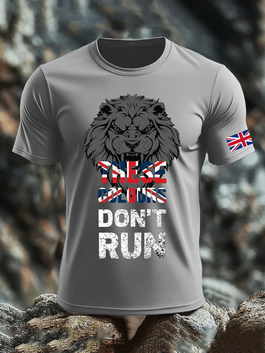 Men's UK Flag Pride Patriotic Printed T-shirt