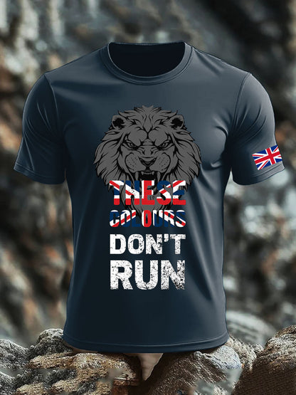 Men's UK Flag Pride Patriotic Printed T-shirt