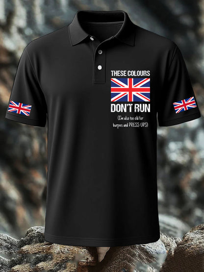 Men's UK Flag Pride Patriotic Printed Casual Tops