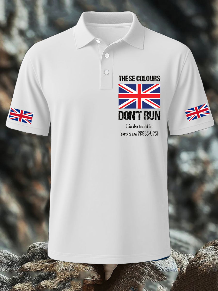 Men's UK Flag Pride Patriotic Printed Casual Tops