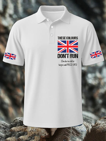 Men's UK Flag Pride Patriotic Printed Casual Tops