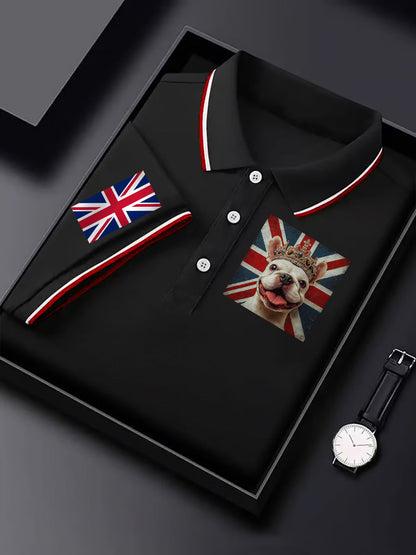 Men's Vintage England Flag Casual Shirt