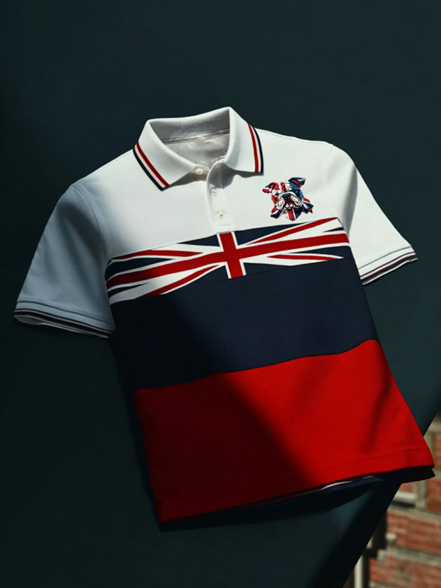 Men's Vintage England Flag Casual Shirt