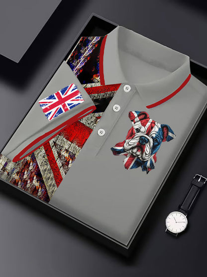 Men's Vintage England Flag Casual Shirt