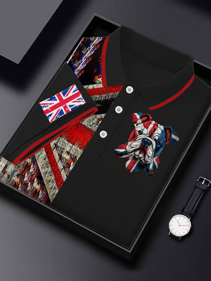 Men's Vintage England Flag Casual Shirt