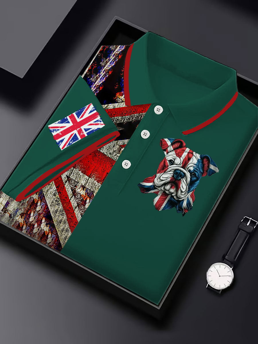 Men's Vintage England Flag Casual Shirt