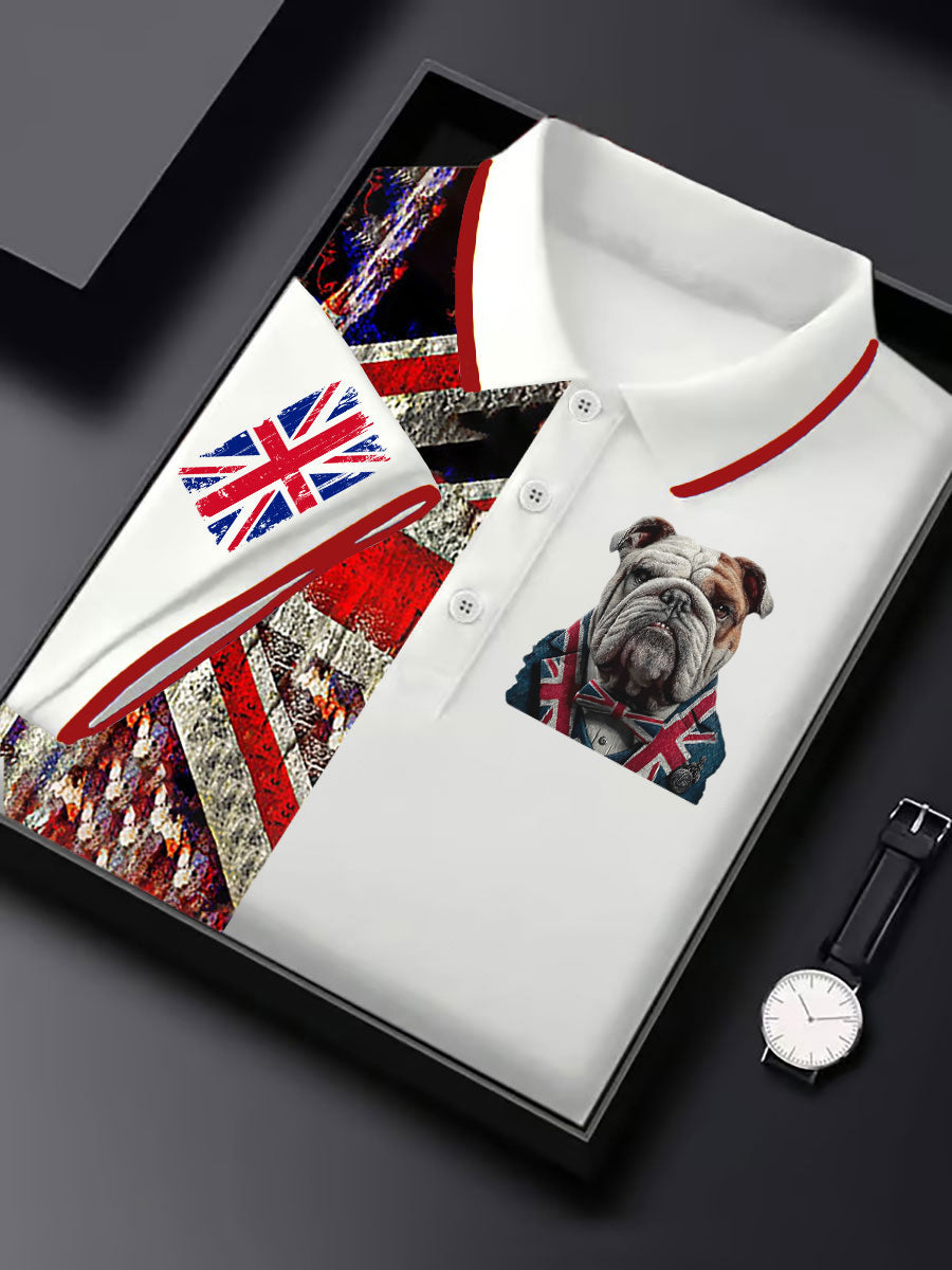 Men's Vintage England Flag Casual Shirt