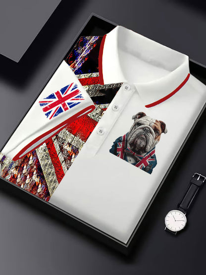 Men's Vintage England Flag Casual Shirt