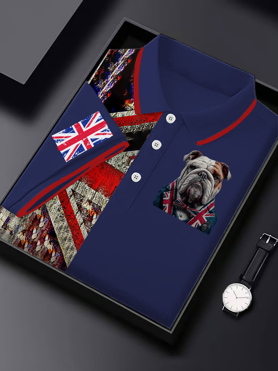 Men's Vintage England Flag Casual Shirt