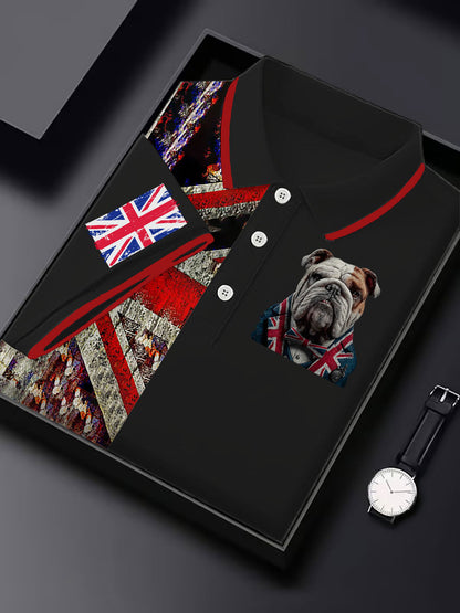 Men's Vintage England Flag Casual Shirt