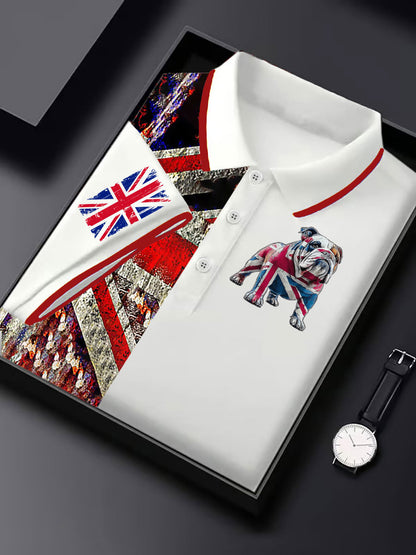 Men's Vintage England Flag Casual Shirt