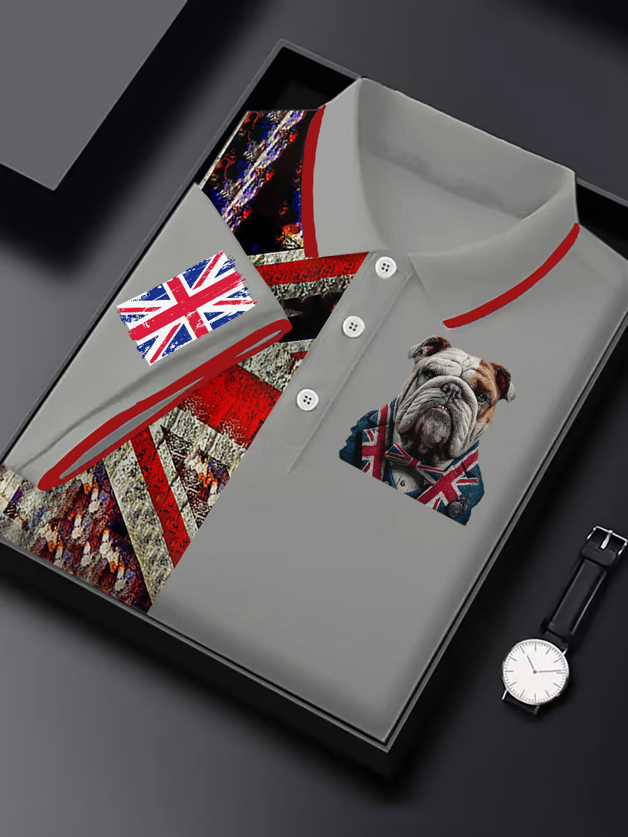 Men's Vintage England Flag Casual Shirt