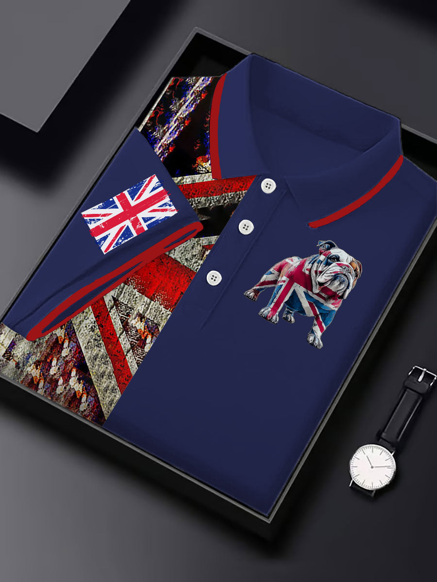 Men's Vintage England Flag Casual Shirt