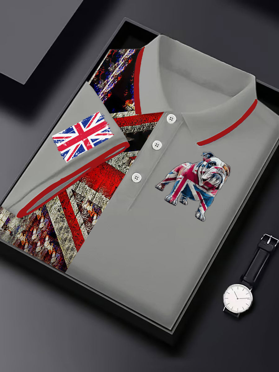 Men's Vintage England Flag Casual Shirt