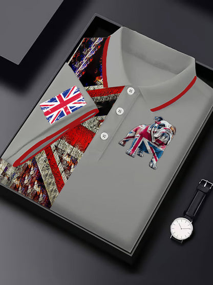 Men's Vintage England Flag Casual Shirt