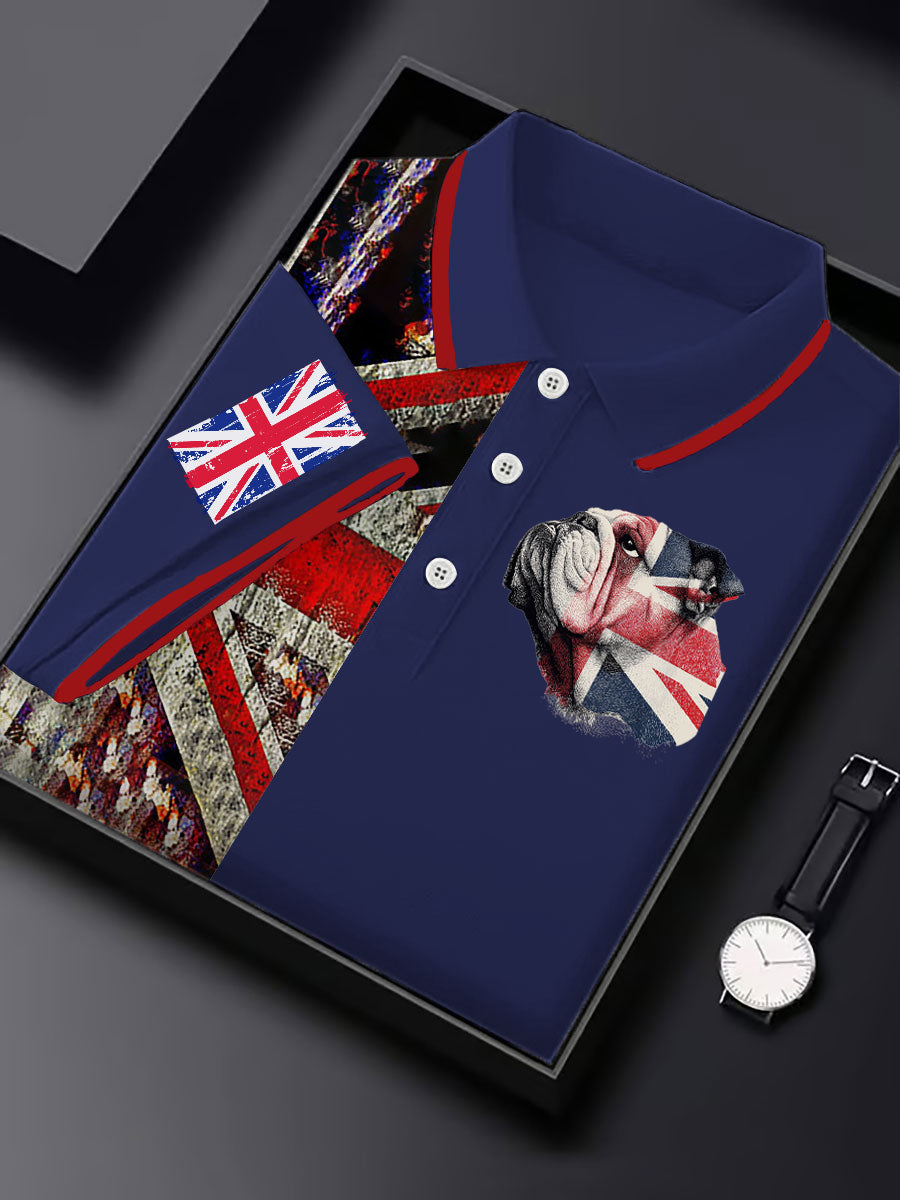 Men's Vintage England Flag Casual Shirt