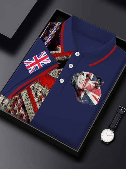 Men's Vintage England Flag Casual Shirt