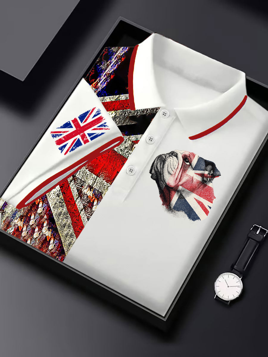 Men's Vintage England Flag Casual Shirt