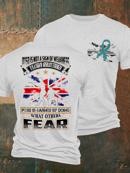 Men's PTSD Awareness Veteran T-shirt