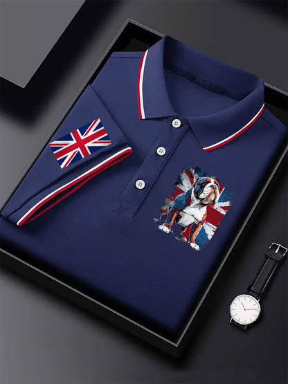 Men's Vintage England Flag Casual Shirt