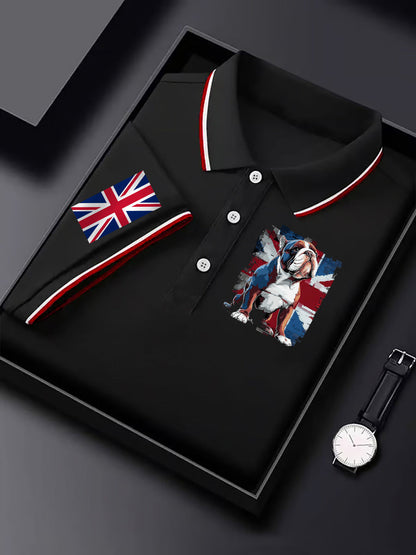 Men's Vintage England Flag Casual Shirt