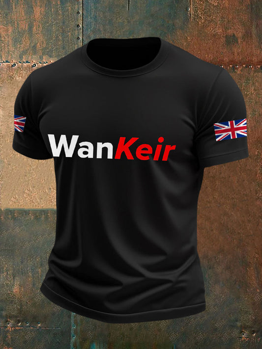 Men's UK Flag Funny Printed Casual Tops