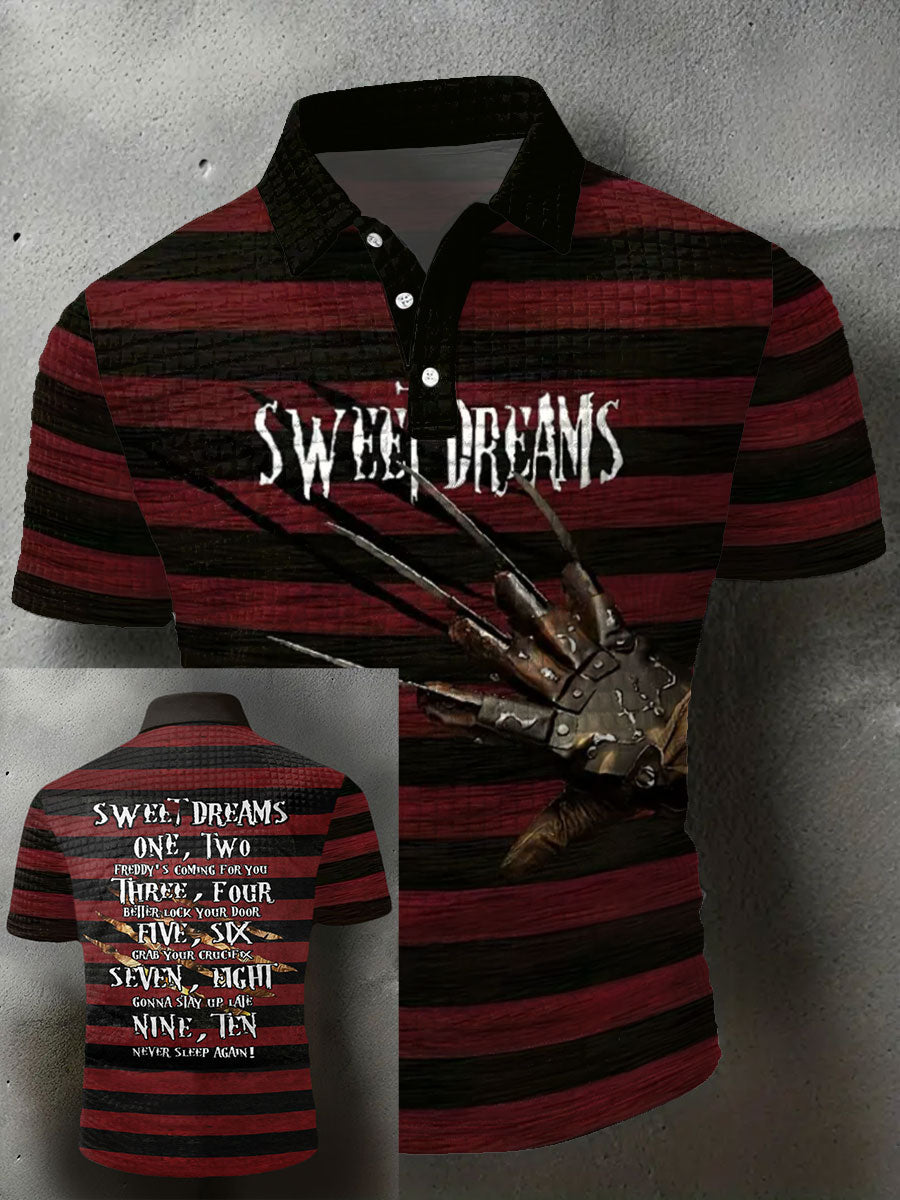 Men's Halloween Horror Nightmare Printed Casual Tops