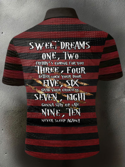 Men's Halloween Horror Nightmare Printed Casual Tops