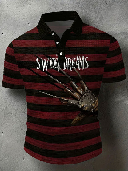 Men's Halloween Horror Nightmare Printed Casual Tops