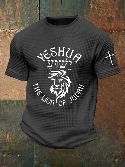 Men's Yeshua Waffle Print T-Shirt