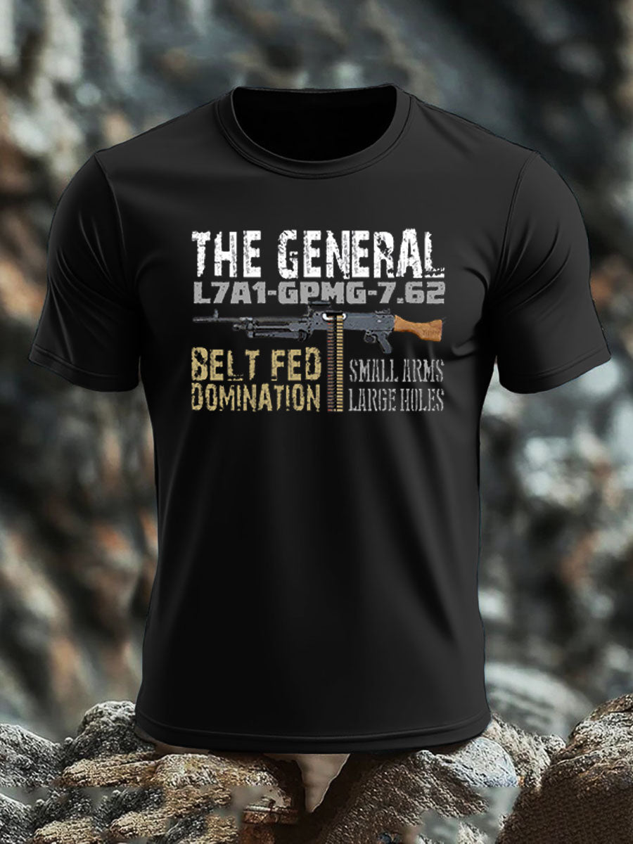 Men's British Veteran imitation cotton short-sleeved T-shirt