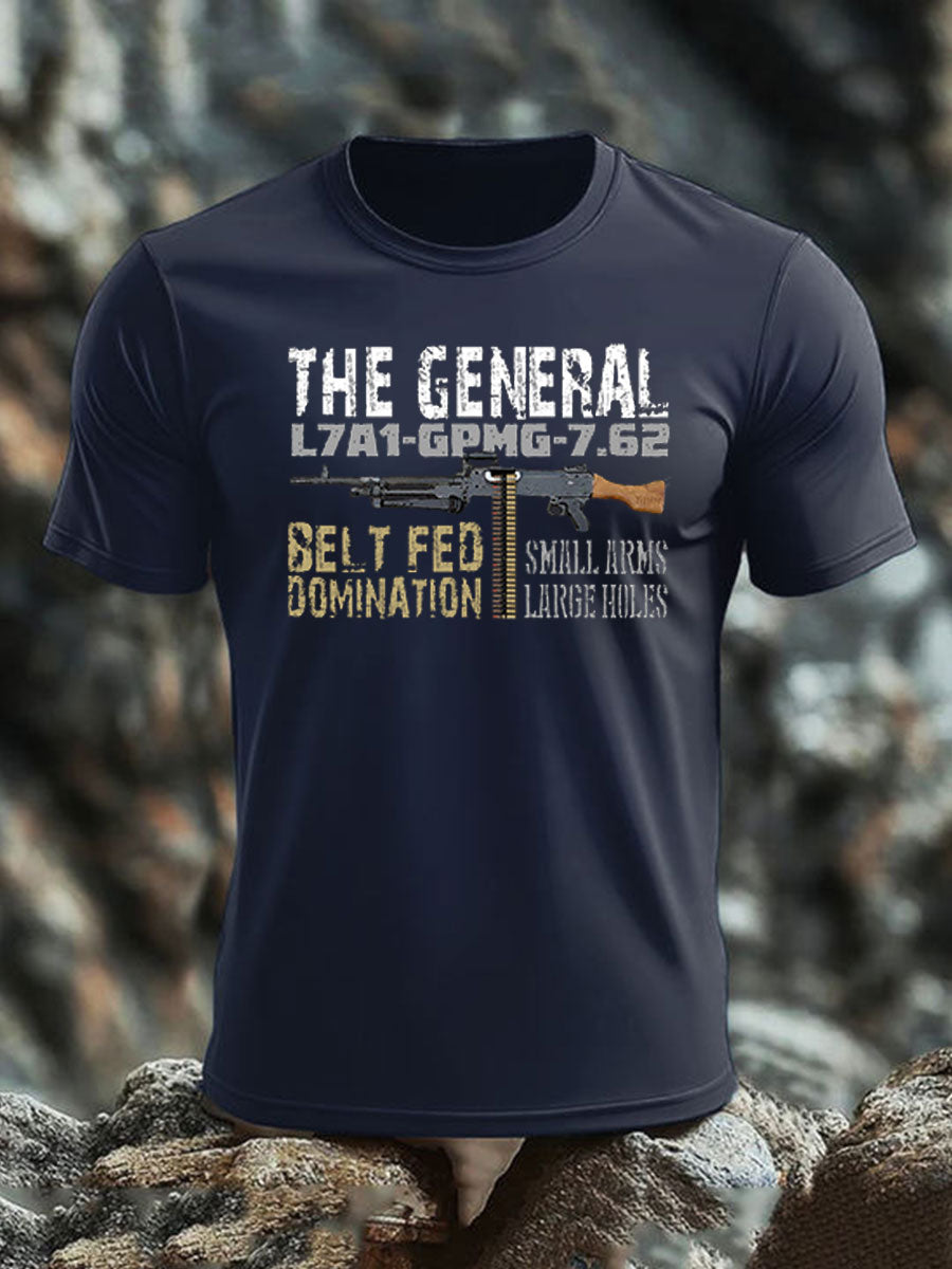 Men's British Veteran imitation cotton short-sleeved T-shirt