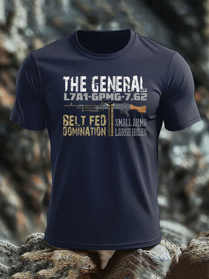 Men's British Veteran imitation cotton short-sleeved T-shirt