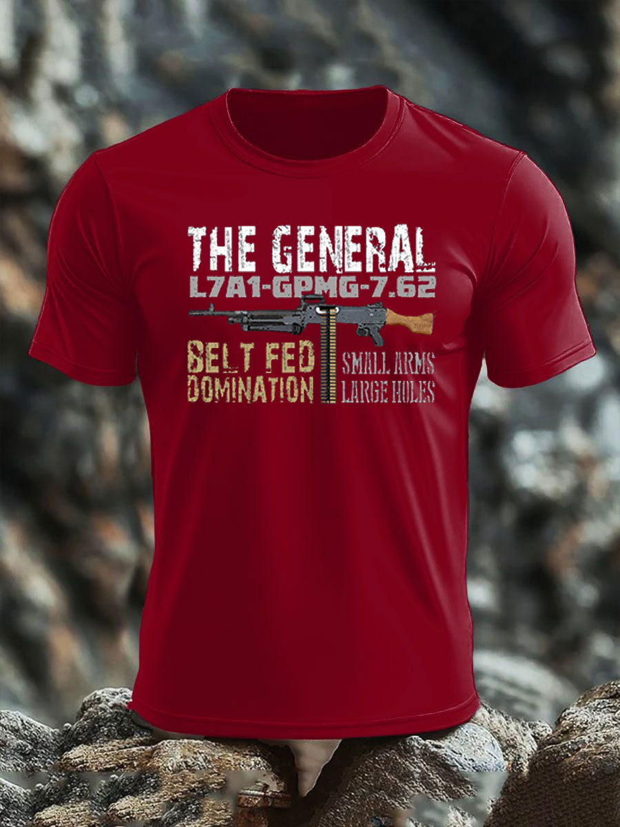 Men's British Veteran imitation cotton short-sleeved T-shirt