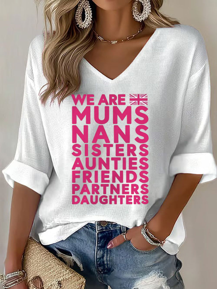 Women's Pink Ladies Unite Waffle T-shirt