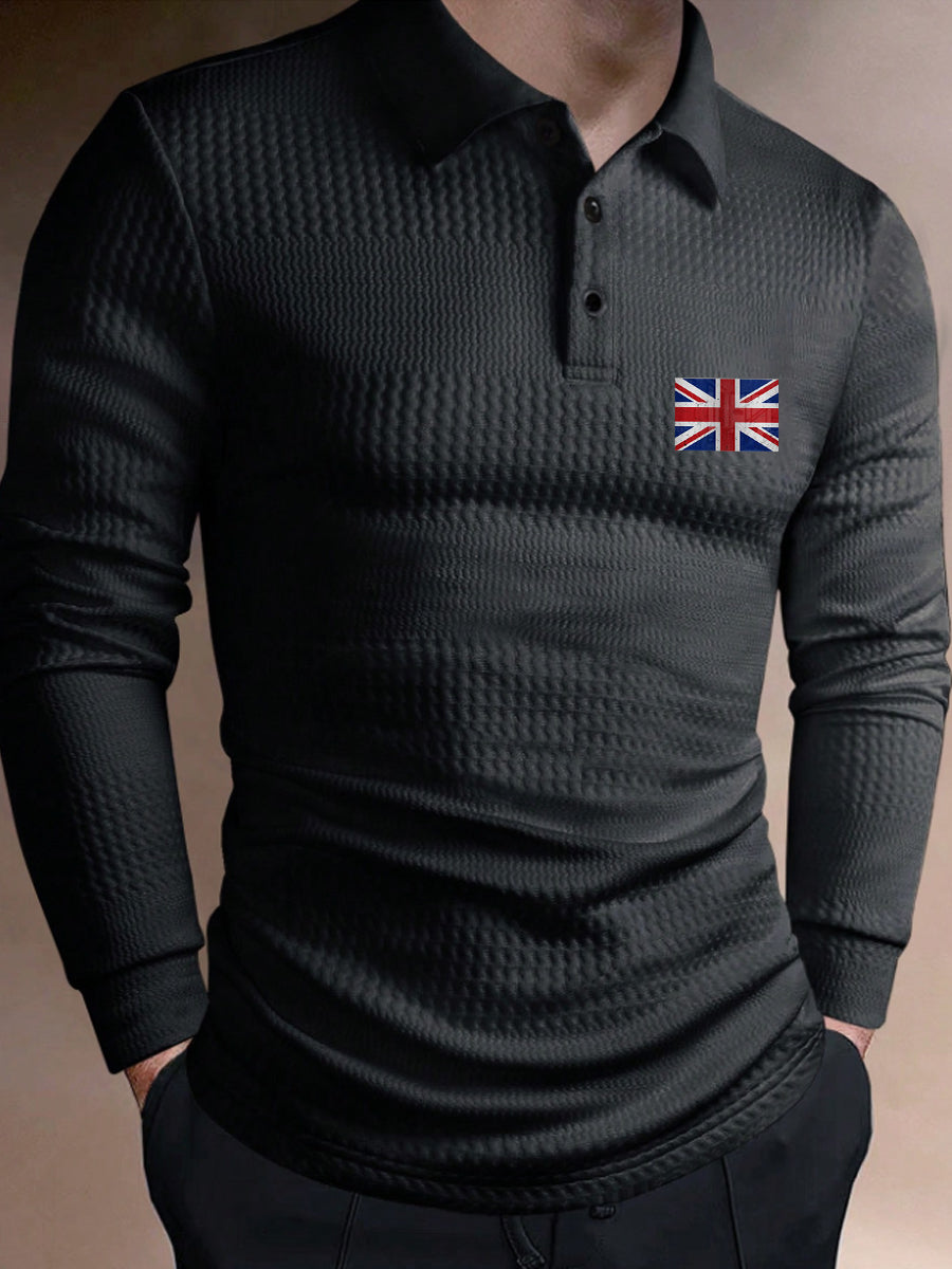 Men's 3D Textured Business Casual Top