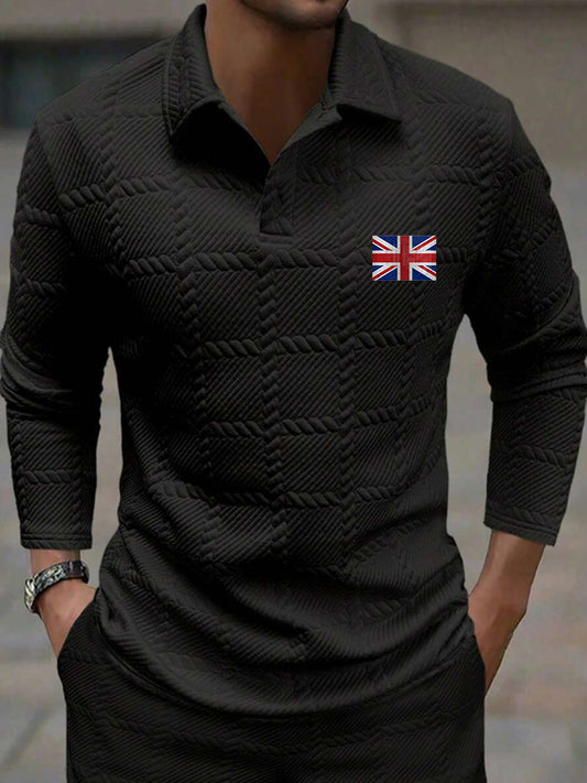 Men's 3D Textured Business Casual Top