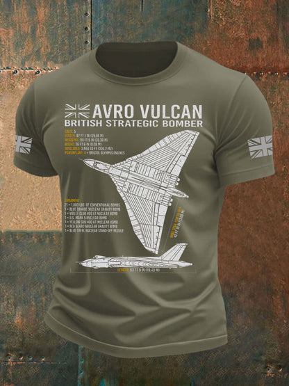 Men's British Veteran Printed short sleeves t-shirt