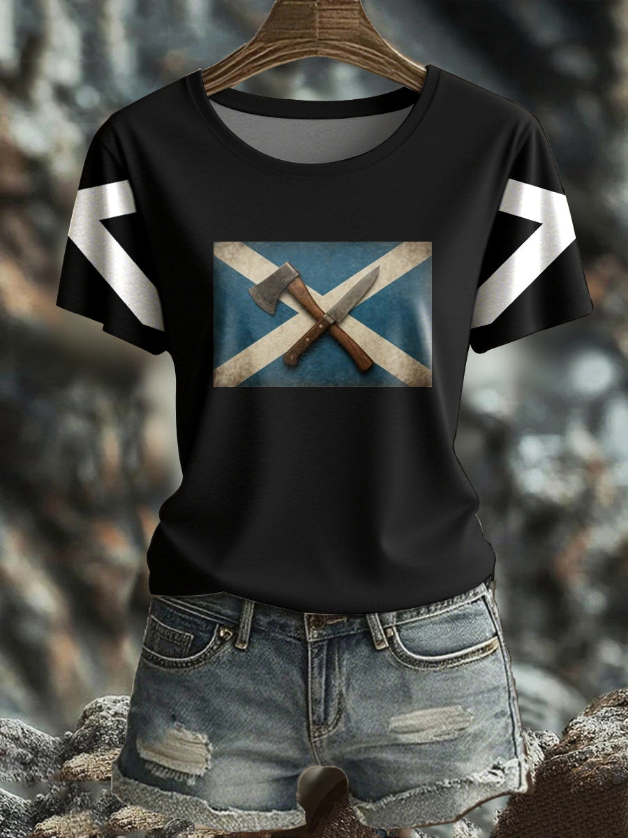 Women's Girl's Power Scotland Printed T-shirt