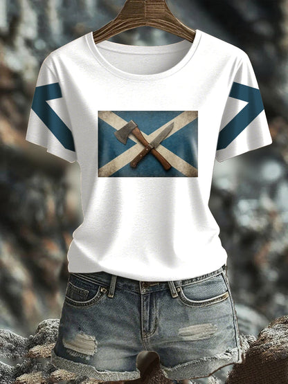 Women's Girl's Power Scotland Printed T-shirt