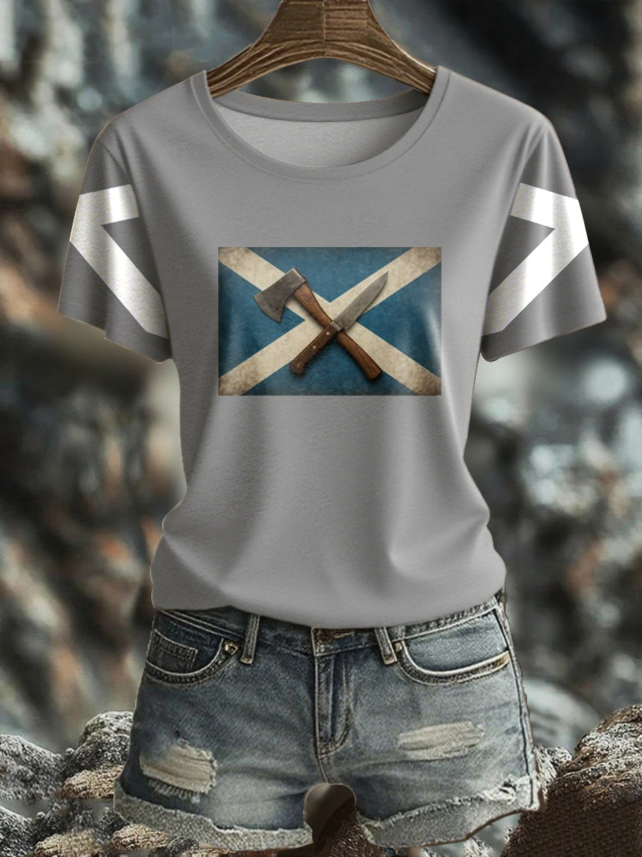 Women's Girl's Power Scotland Printed T-shirt