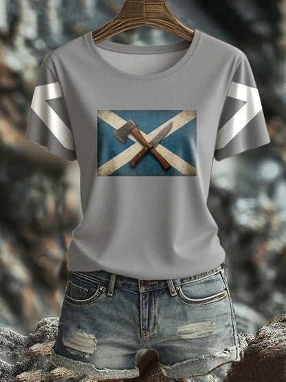 Women's Girl's Power Scotland Printed T-shirt