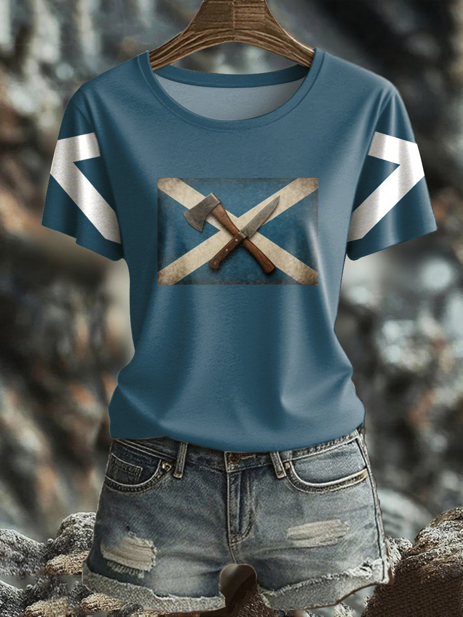 Women's Girl's Power Scotland Printed T-shirt