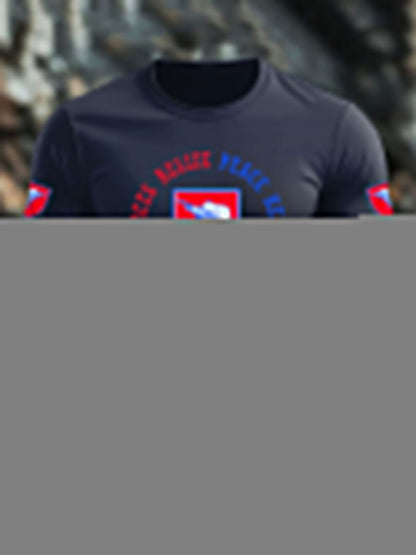 Men's British Veteran imitation cotton short-sleeved T-shirt