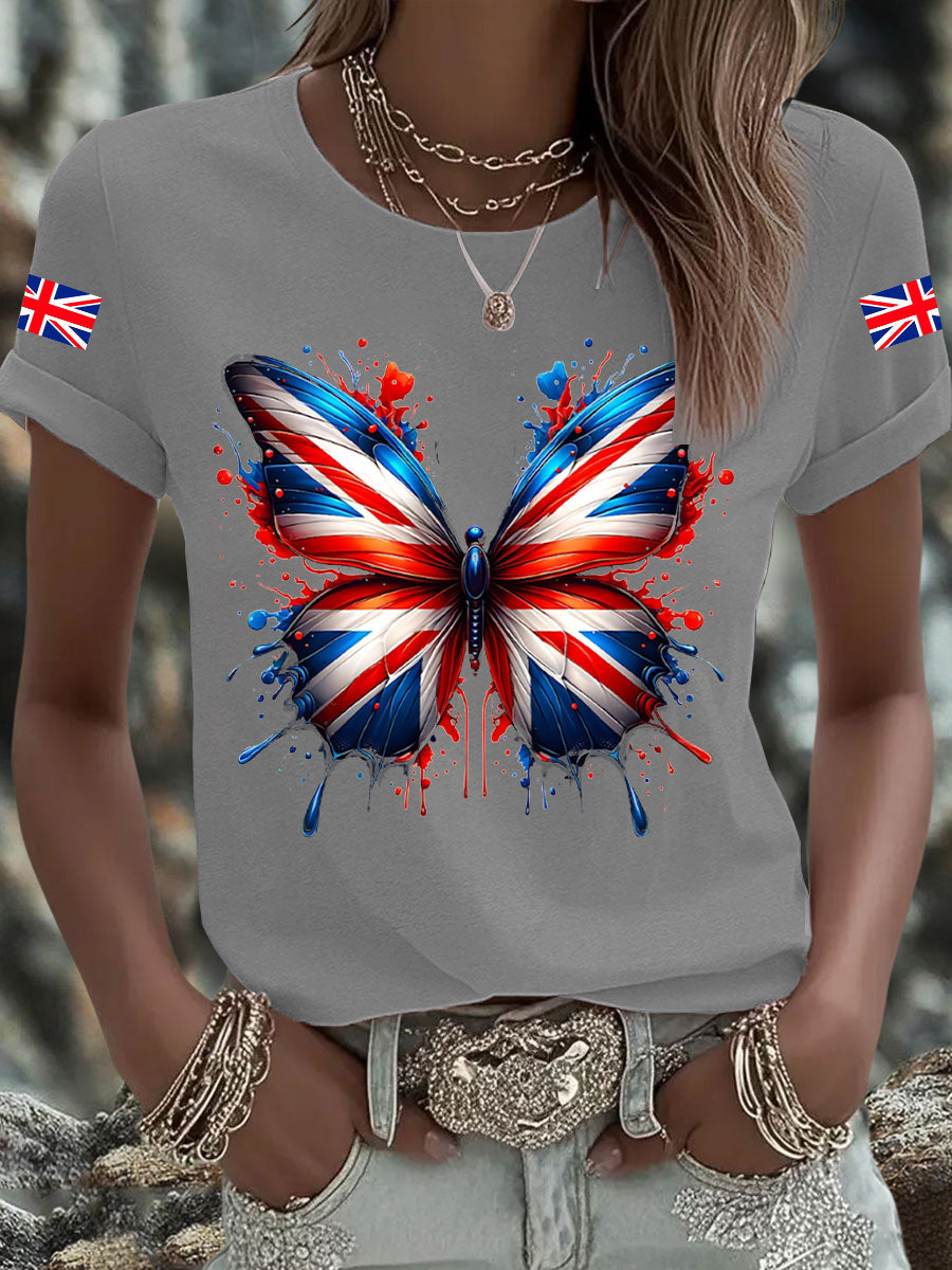 Men's UK Flag Printed T-shirt