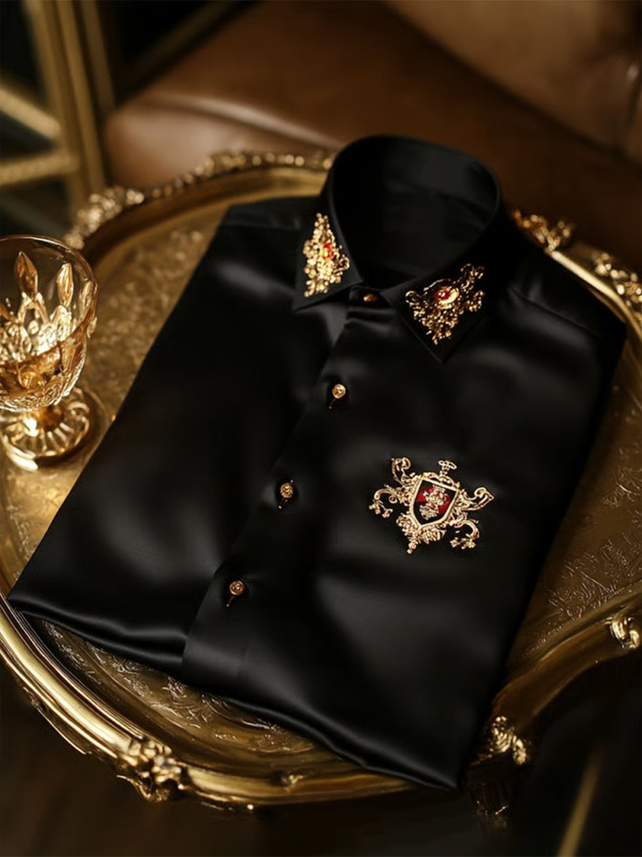 Men's Business Luxury Business Style Long Sleeve Shirt